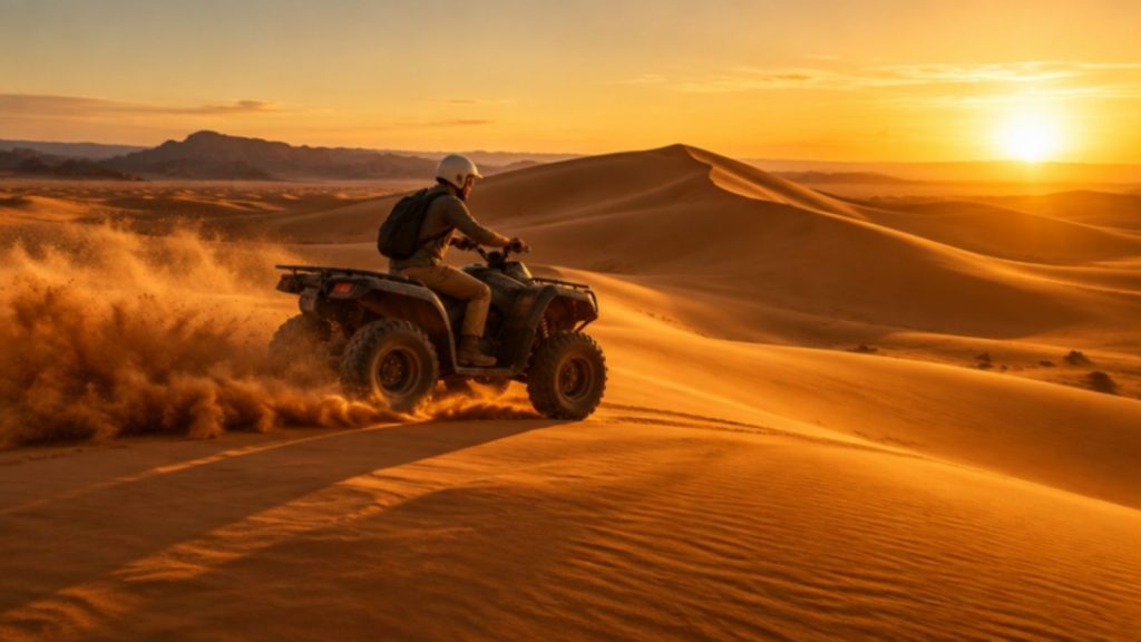 Quad biking on the Merzouga dunes